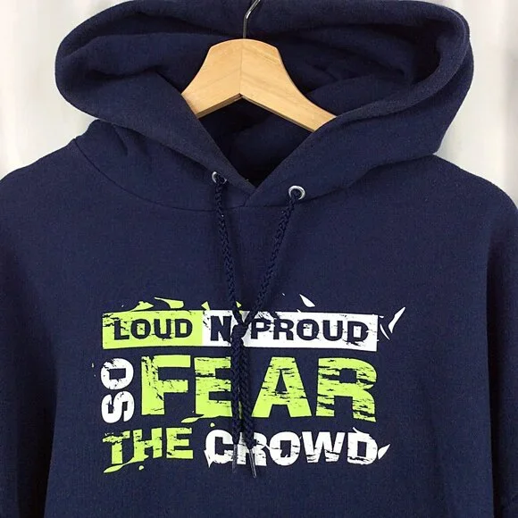 Hanes Seattle Seahawks Hoodie Sweatshirt Size 2XL Fan 12th Man Graphic NFL - Picture 2 of 6